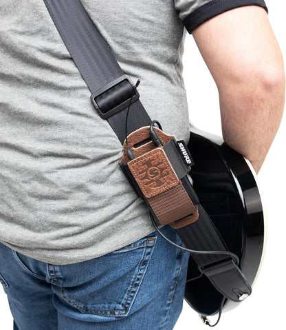 Shure SH-BODYPACK-PBN-L Leather Wireless Bodypack Pouch