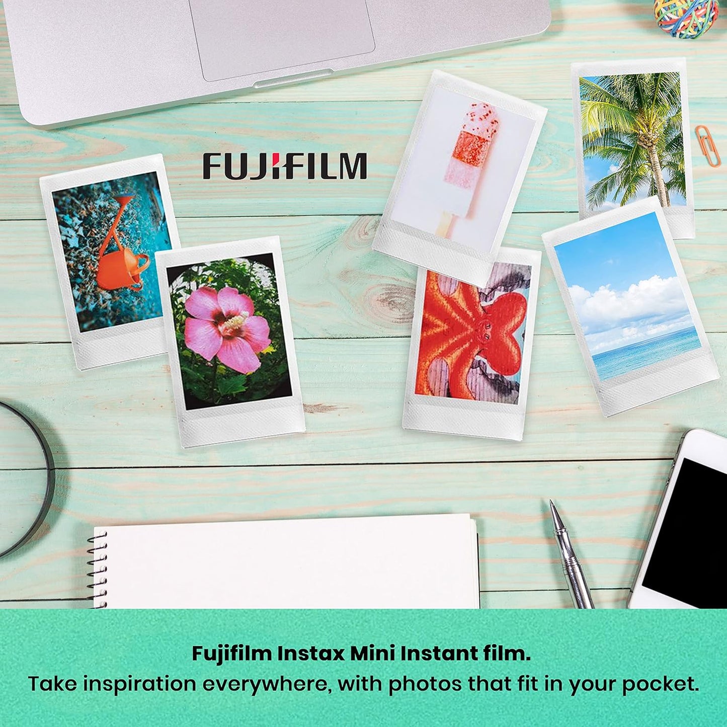 Fujifilm Mini 12 Blossom Pink Instant Camera Film Bundle