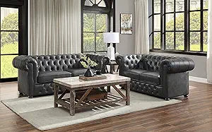 Lexicon 194840109990 Davisville - 2-Piece Living Room Set, Gray