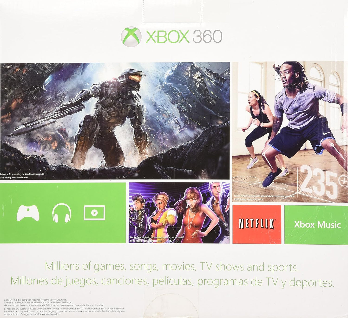 Microsoft xbox360-4gb-kinbun-3game 4GB Kinect Holiday Bundle