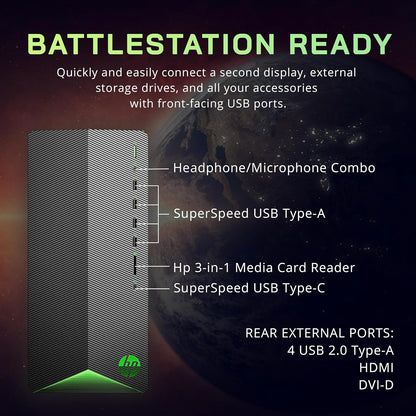 HP Pavilion Gaming Desktop RTX 3060, 32GB RAM