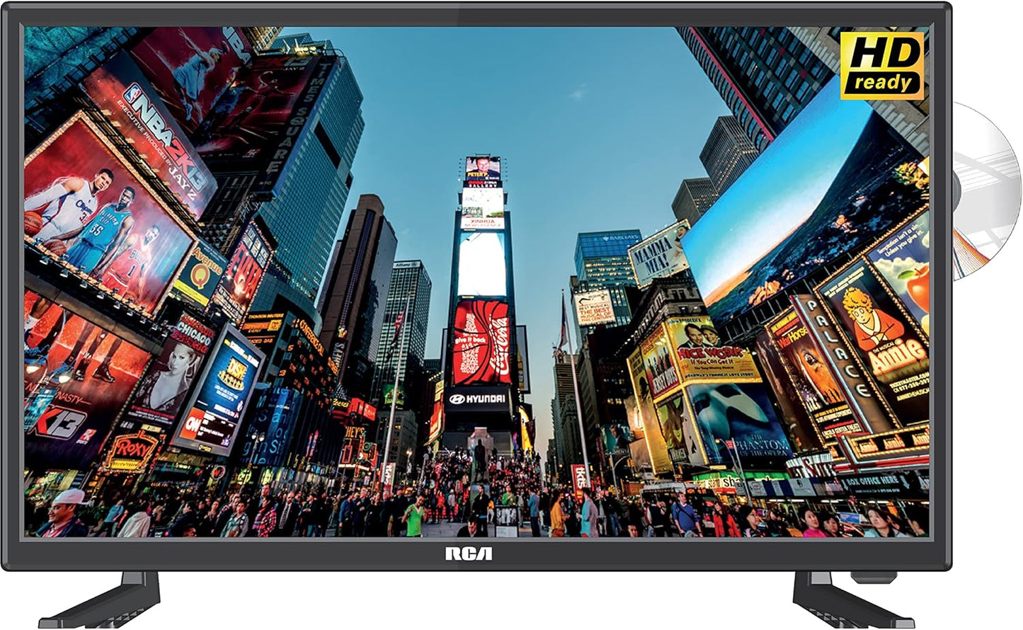RCA 24” TV/DVD Combo HD LED Screen (720p) (Renewed)