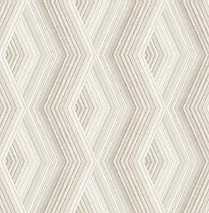 Crown M1582 Aura Taupe Geometric Wallpaper