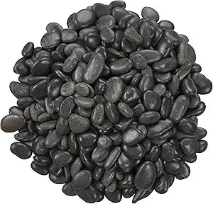 MSI AMZ-LSC-0011P Polished Black Decorative Pebbles 40 lb Bag — main product image