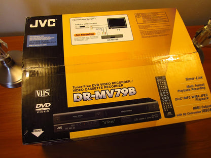 JVC DRMV79B 1080p Upconverting DVD Recorder VCR Combo