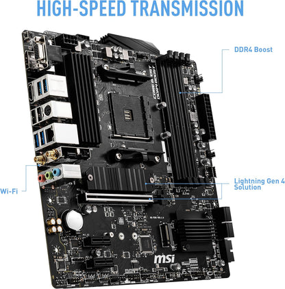MSI B550M PRO-VDH WIFI AMD Ryzen Micro-ATX Motherboard