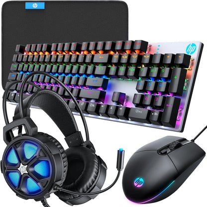 HP Gaming Keyboard Mouse Combo RGB Backlit Bundle