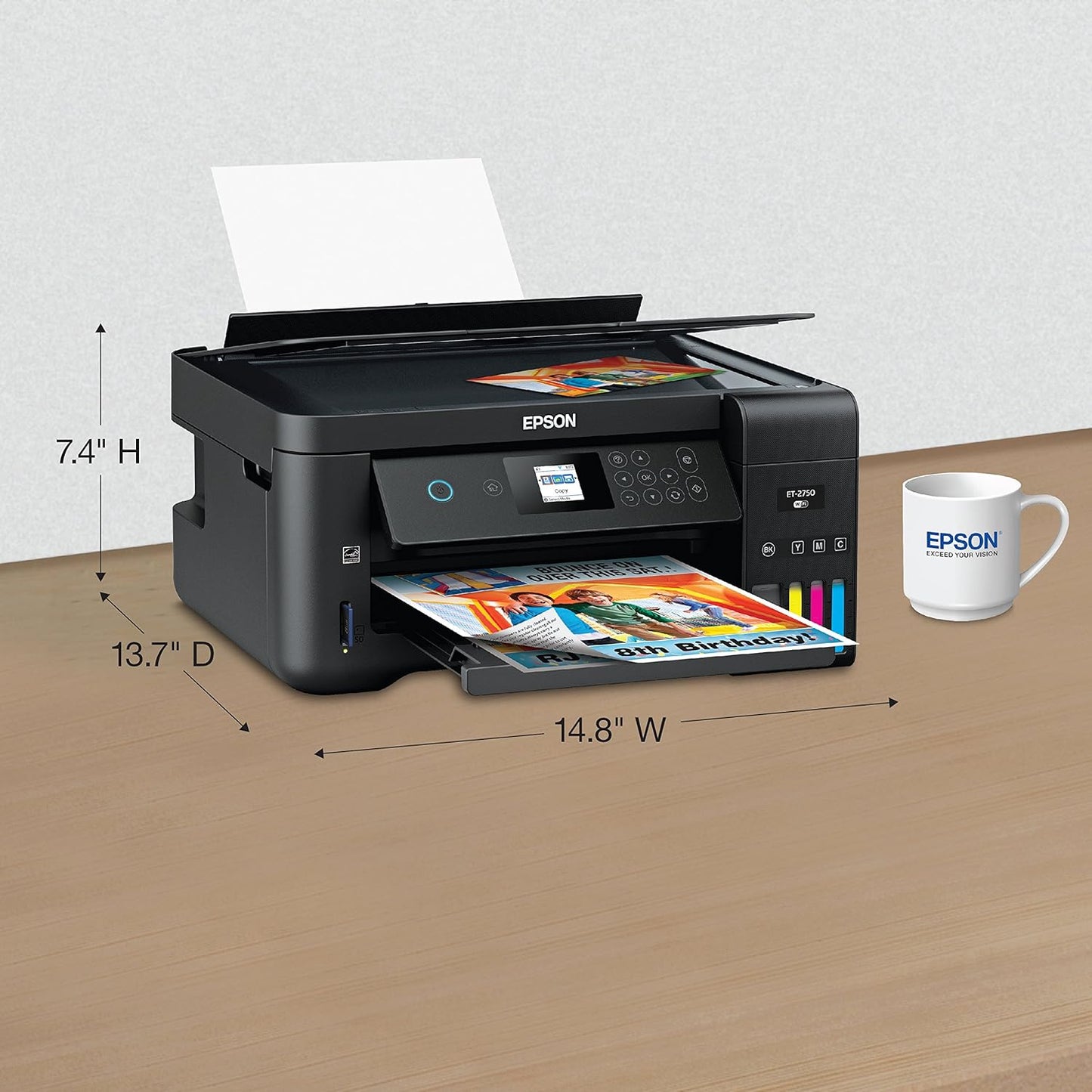 Epson ET-2750 EcoTank Wireless All-in-One Supertank Printer