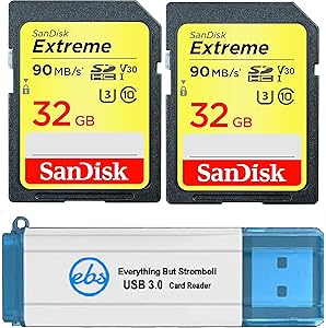 SanDisk 32GB_SD_Extreme_x2_R3 Extreme SD Card 2-Pack — main product image