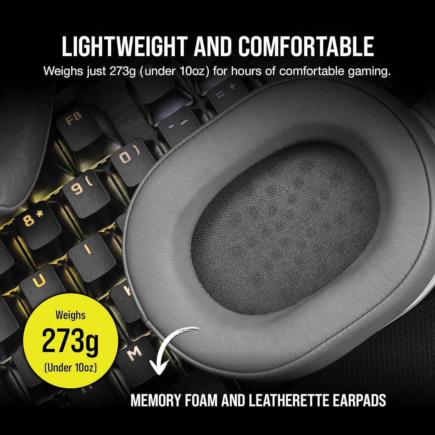 Corsair CA-9011390-WW HS55 Surround v2 Gaming Headset White