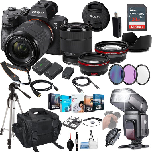 Sony ILCE7M3/B a7 III 28-70mm Lens + Accessory Bundle