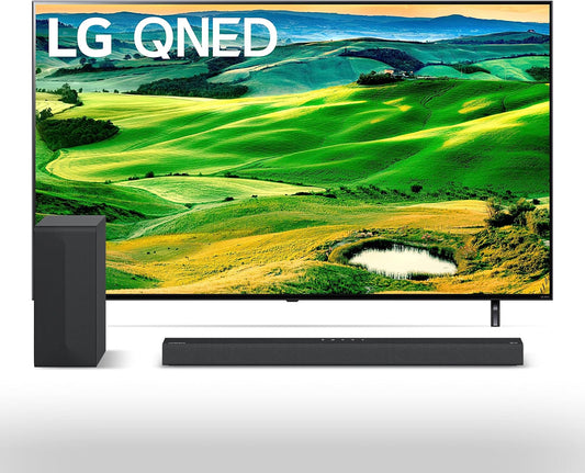 LG QNED80 Series 65" 4K Smart TV + Audio Sound Bar
