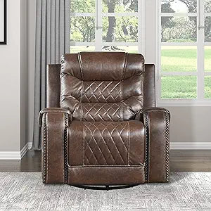 Lexicon 194840168683 Derringer Wall-Hugger Recliner - Brown Microfiber