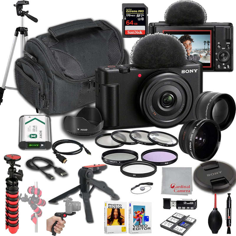 Sony ZV-1F Vlogging Camera Deluxe Bundle — main product image