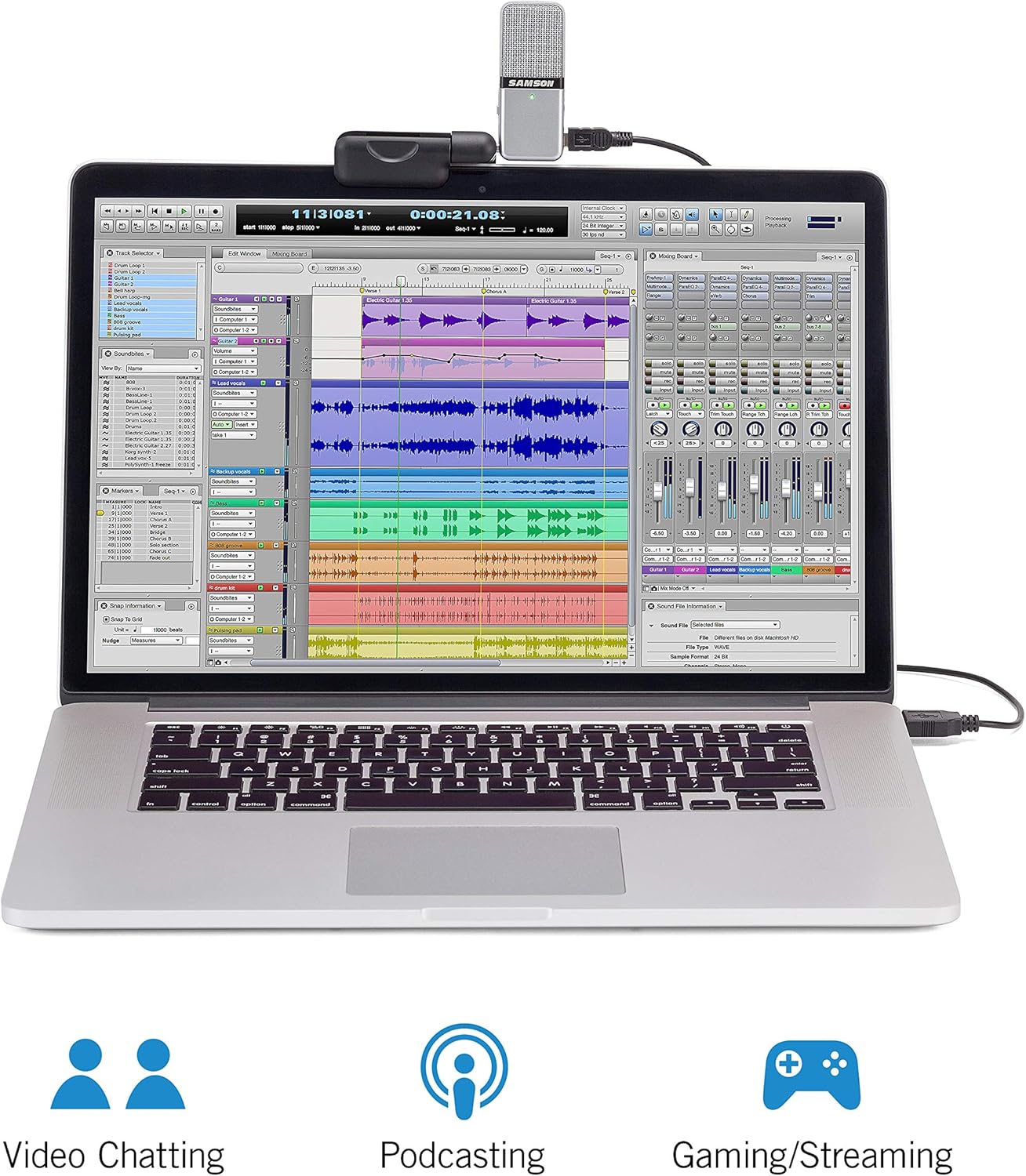 Samson SAGOMIC Go Mic - Portable USB Condenser Microphone