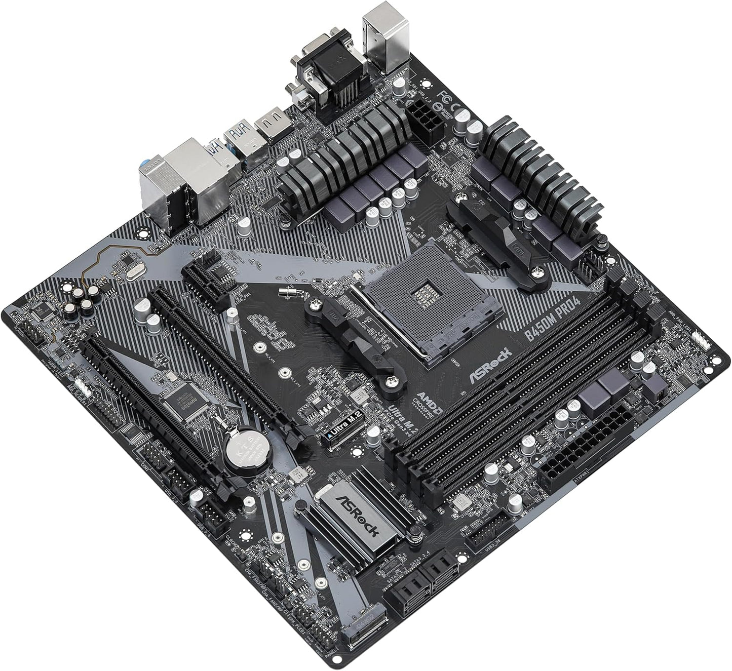 ASRock B450M PRO4 R2.0 AMD Motherboard AM4 Micro ATX
