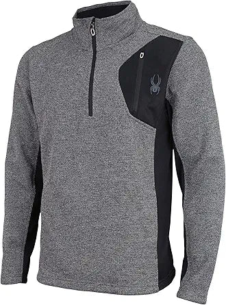 Spyder Raider 1/4 Zip Sweater Charcoal Heather Men's