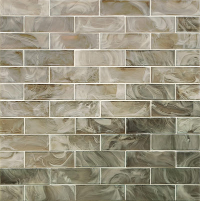 MSI AMZ-MD-00325-SAM Opalina Beige Glass Subway Tile Sample