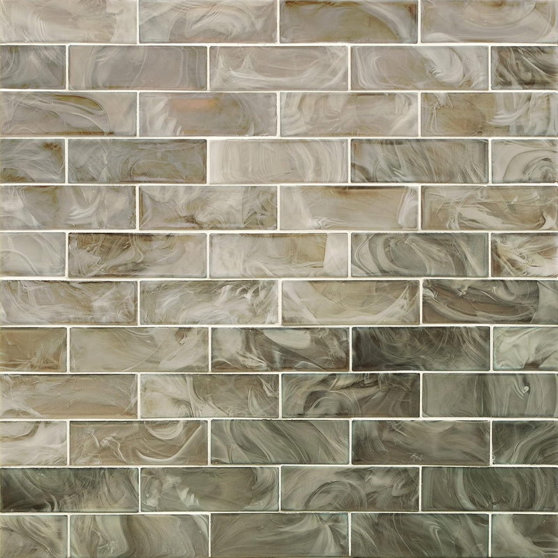 MSI AMZ-MD-00325-SAM Opalina Beige Glass Subway Tile Sample — main product image