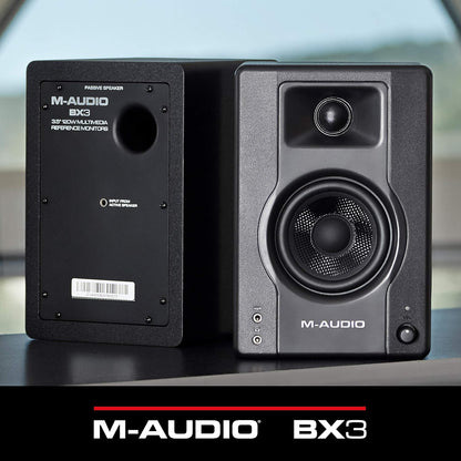 M-Audio BX3 Pair 3.5" Studio Monitor Speakers - 120W