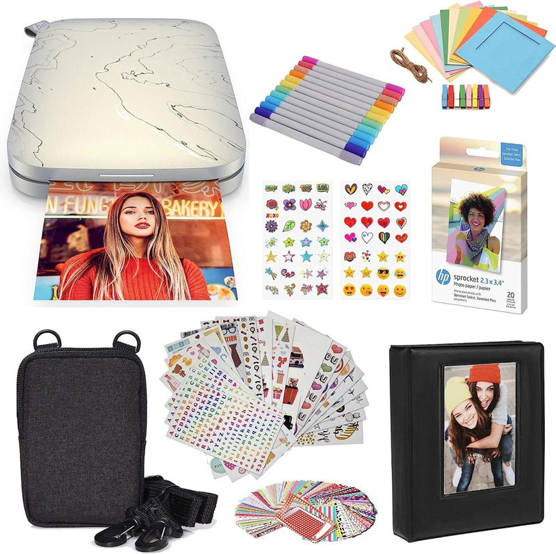 HP AMZHPISPSLK2EC Sprocket Select Portable Photo Printer Bundle — main product image