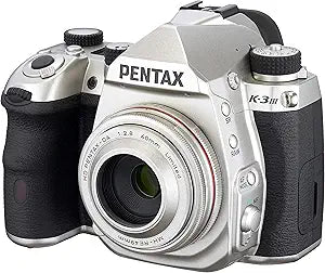 Pentax K 3 Mark III Silver APS-C Camera HD 40mm Lens