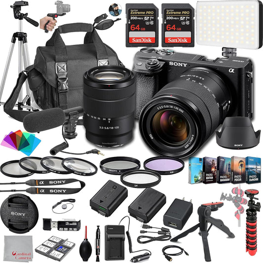 Sony a6400 Mirrorless Camera 18-135mm Lens Deluxe Bundle