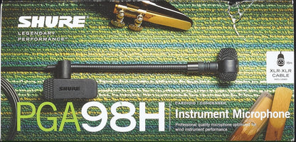 Shure PGA98H-XLR Condenser Microphone - for Wind Instruments