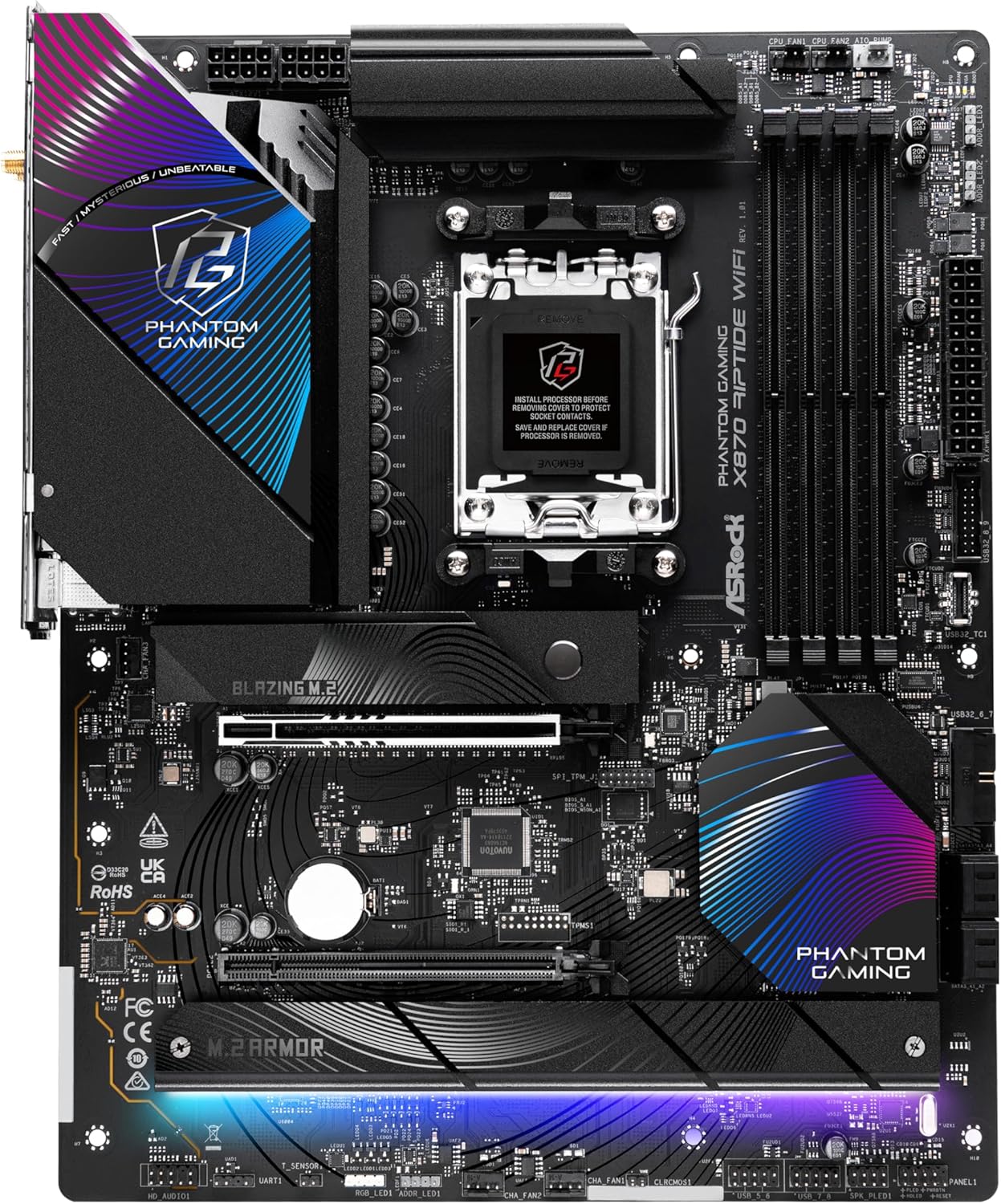 ASRock X870 RIPTIDE WIFI Phantom Gaming AM5 Motherboard