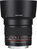 Samyang SY85M-P 85mm F1.4 Lens Pentax K Mount