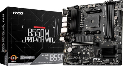 MSI B550M PRO-VDH WIFI AMD Ryzen Micro-ATX Motherboard