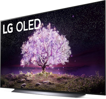 LG OLED77C1 77-Inch 4K OLED Smart TV Bundle