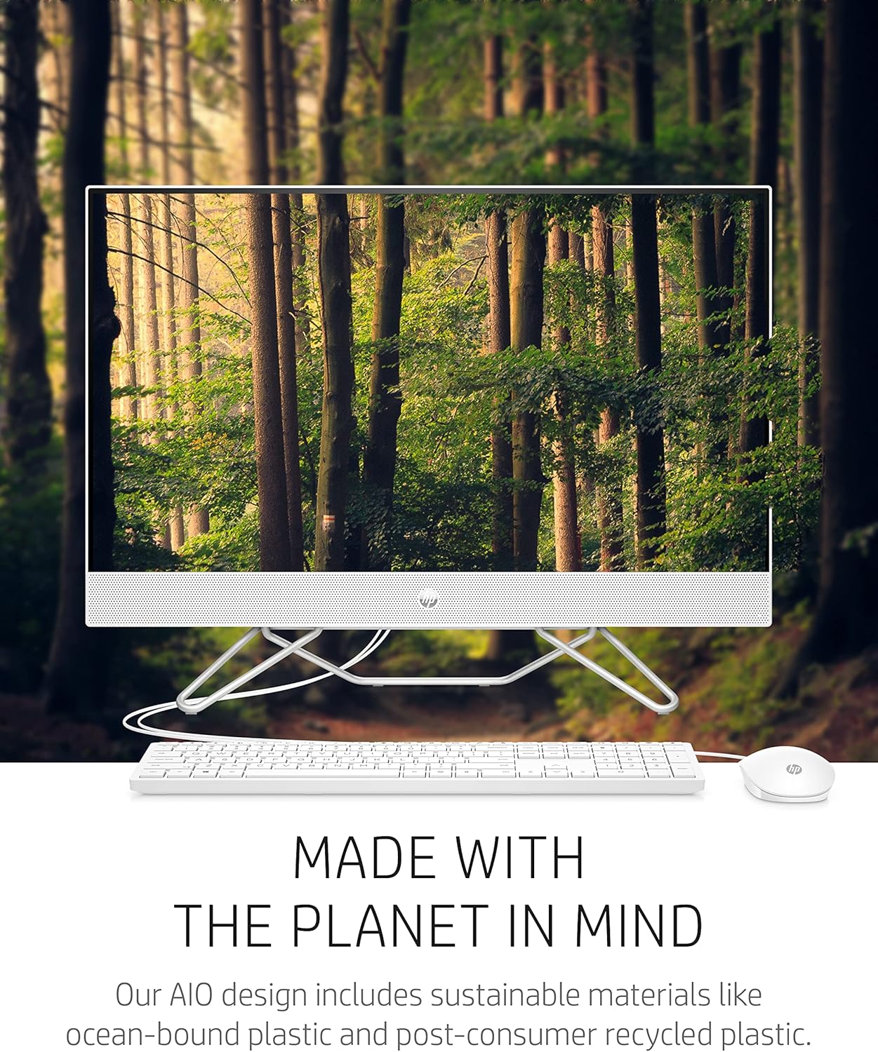 HP 24-CB0010 23.8-Inch All-in-One Desktop PC with Webcam