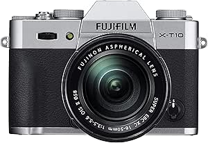 Fujifilm X-T10 Silver Mirrorless Camera XC16-50mm Renewed