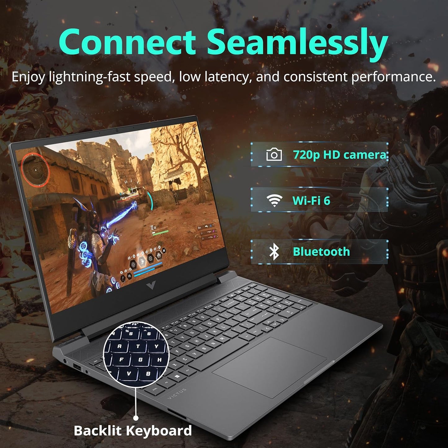 HP Victus Gaming Laptop Ryzen 5 RX 6550M 64GB 2TB SSD