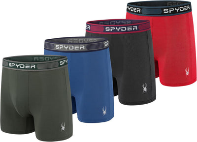 Spyder Performance Mesh Mens Boxer Briefs Underwear