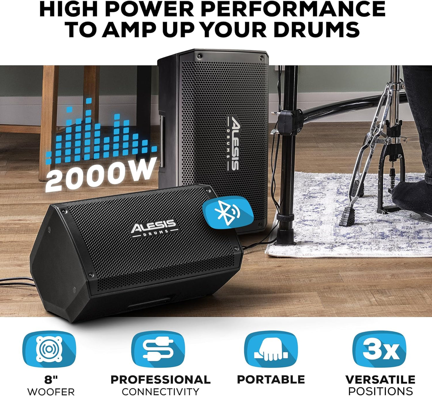Alesis STRIKEAMP8MK2XEUK 2000W Electronic Drum Amplifier