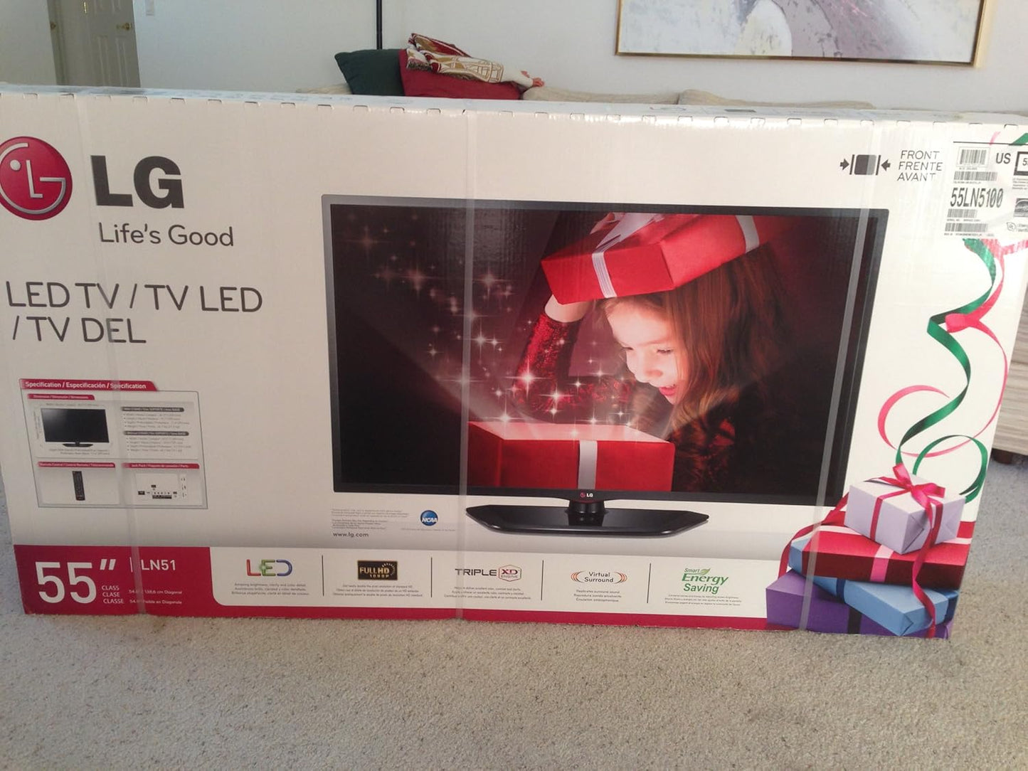 LG 55ln5100 50" LED 1080p 120Hz HDTV