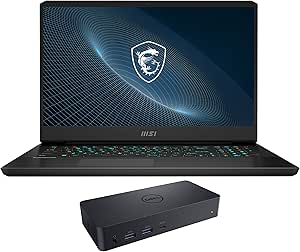 MSI Vector7612270-4060-226036 GP76 i7 RTX 3060 360Hz Gaming Laptop + Dock