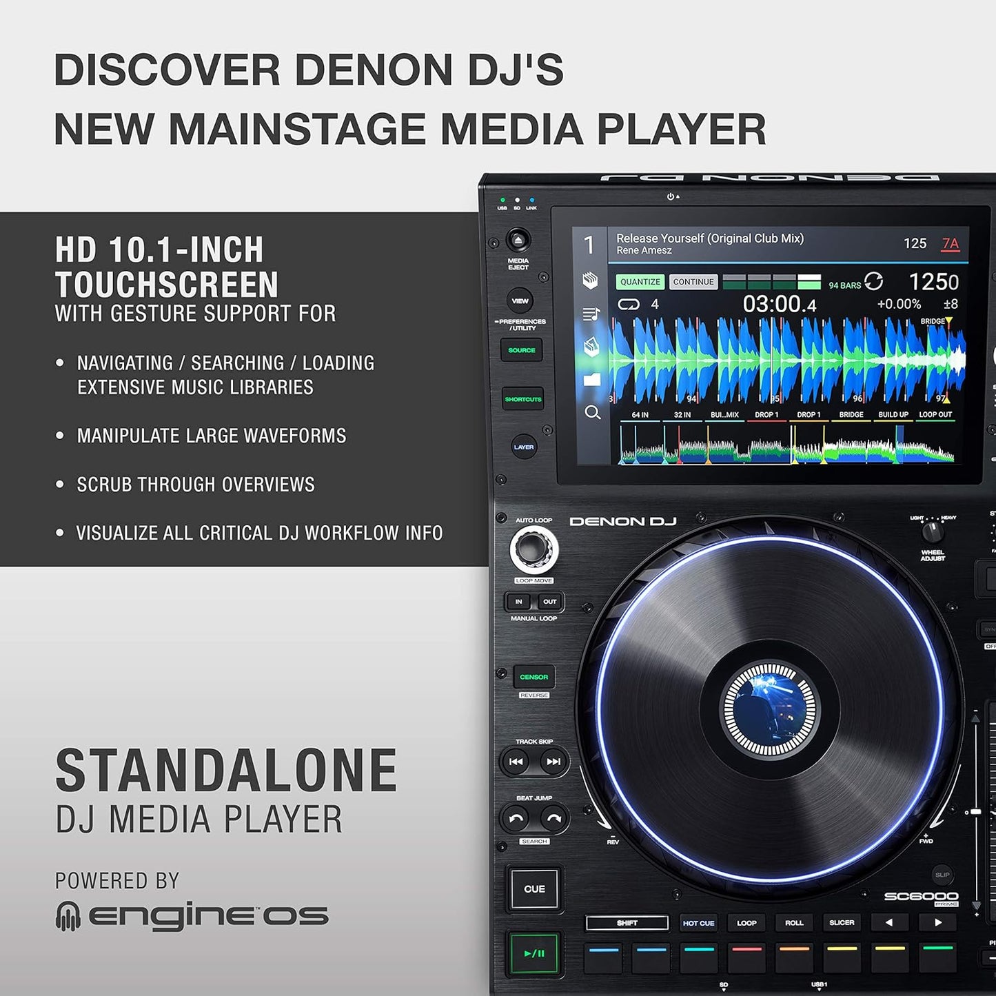 Denon DJ SC6000 PRIME Standalone DJ Media Player WiFi
