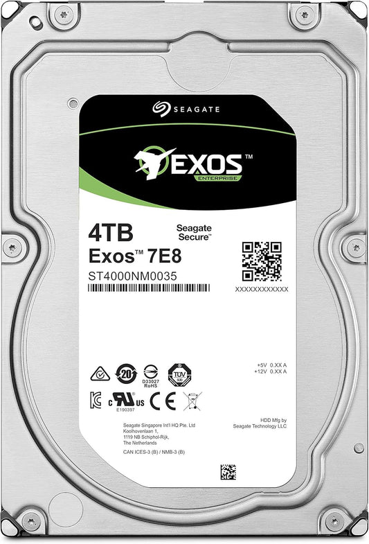 Seagate Exos 7E8 4TB SATA Enterprise HDD Renewed