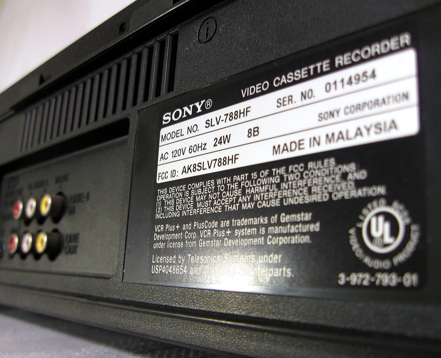 Sony SLV-788HF 4 Head Stereo VCR