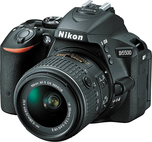 Nikon 1546 D5500 18-55mm VR II Kit Black DSLR Camera