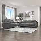 Lexicon 194840171164 Iglesia Dark Gray 2-Piece Living Room Set