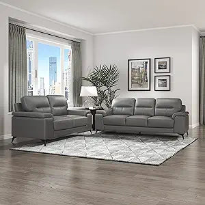Lexicon 194840171164 Iglesia Dark Gray 2-Piece Living Room Set