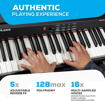 Alesis Recital Grand 88-Key Digital Piano Weighted