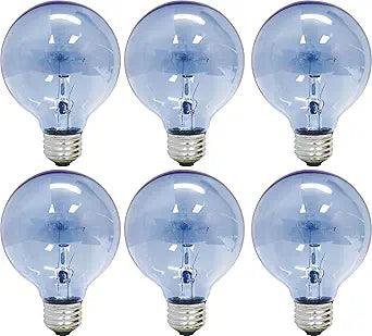 GE 48694 Incandescent G25 Reveal Light Bulbs