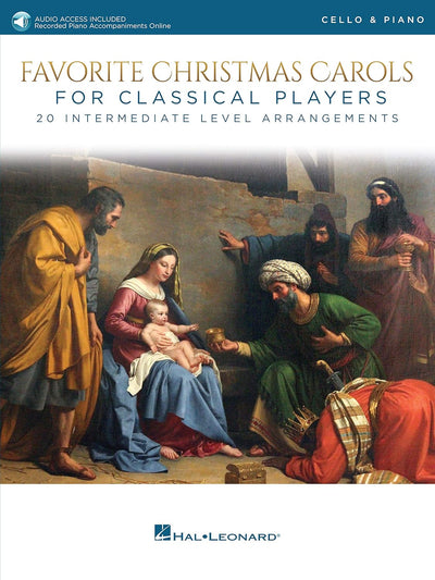 Hal Leonard Favorite Christmas Carols Cello & Piano Book