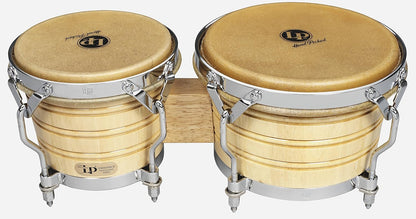 Latin Percussion LP201A-3 Bongo Drum Set Natural/Chrome