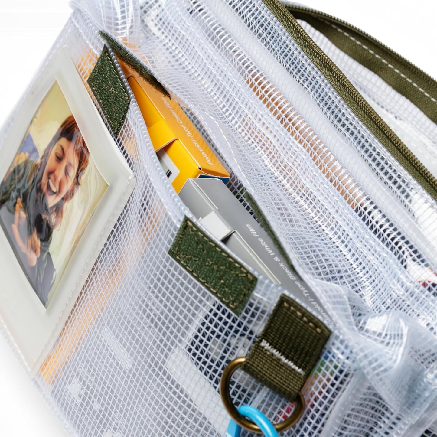 Polaroid 6305 Ripstop Clear Crossbody Essentials Bag